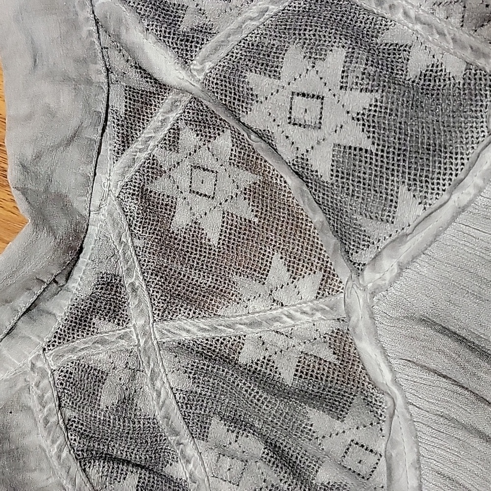 Free People Gray Sleeveless Tunic Top - Picture 12 of 13